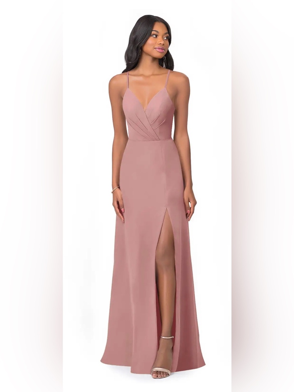 Azazie Everleigh Dress in Dusk Size 4 (NWT)